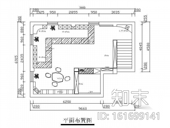 [杭州]某中式展厅装修图cad施工图下载【ID:161699141】