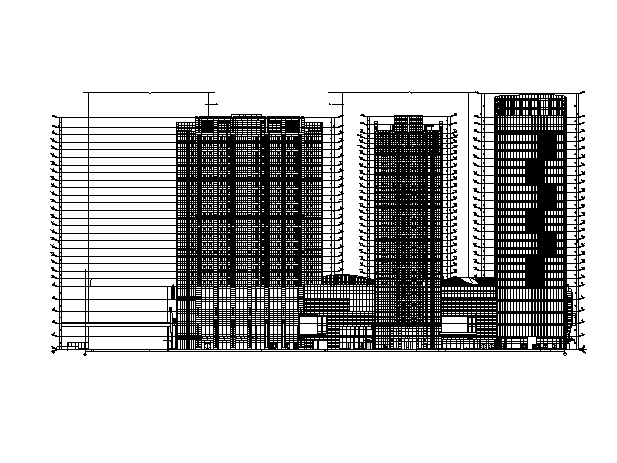 [广东]知名地产超高层住宅及商业建筑施工图（含全专业）cad施工图下载【ID:149562138】