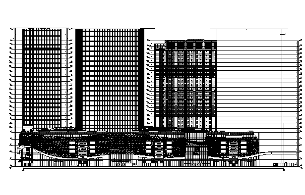 [广东]知名地产超高层住宅及商业建筑施工图（含全专业）cad施工图下载【ID:165945183】