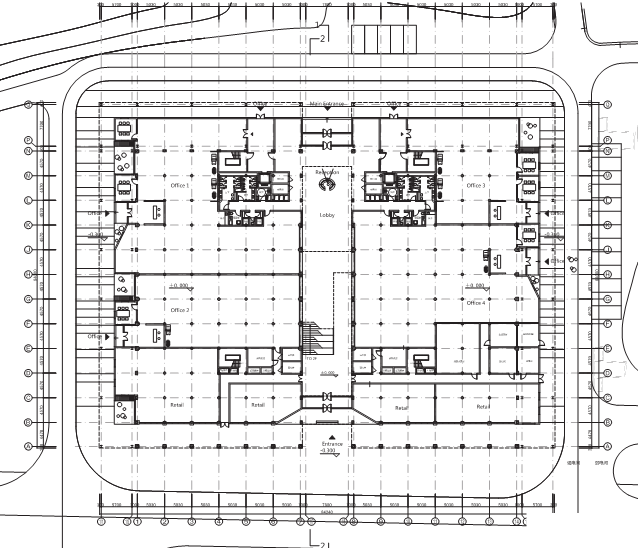 [上海]万科新华港码头仓库改造设计（含cad、su模型）cad施工图下载【ID:149932187】