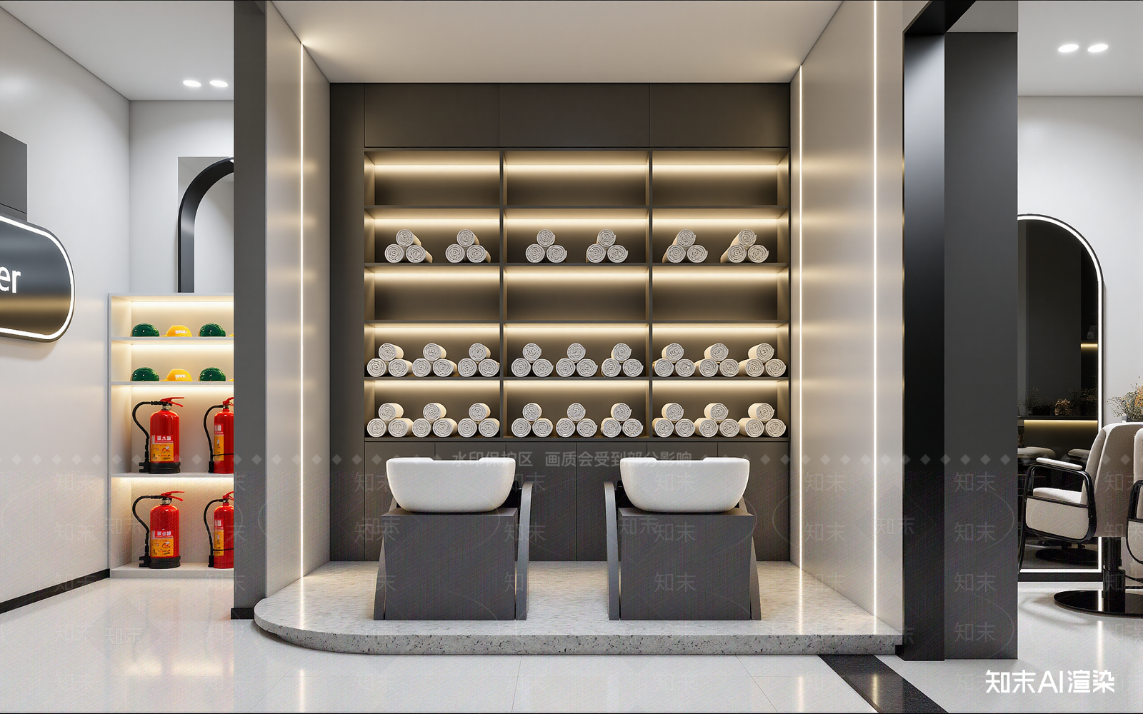 美发店3D模型下载【ID:1213947229】