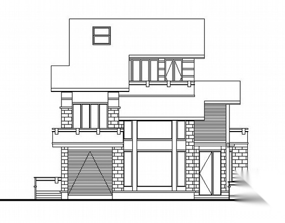 某二层A5型别墅建筑方案图cad施工图下载【ID:149917162】