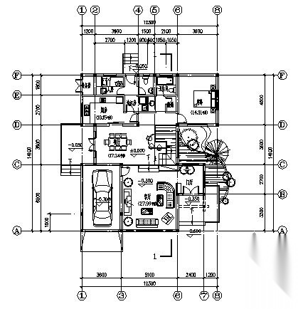 某二层A5型别墅建筑方案图cad施工图下载【ID:149917162】