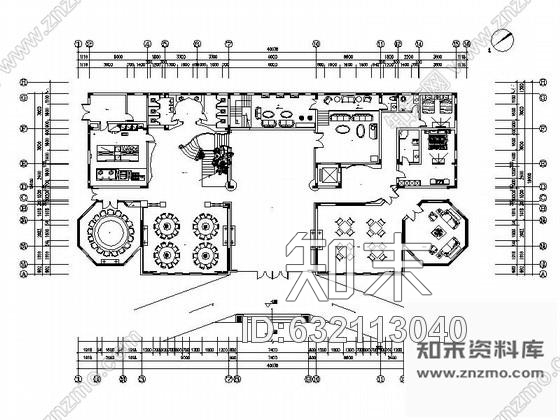 施工图重庆豪华混搭时尚会所室内施工图cad施工图下载【ID:632113040】