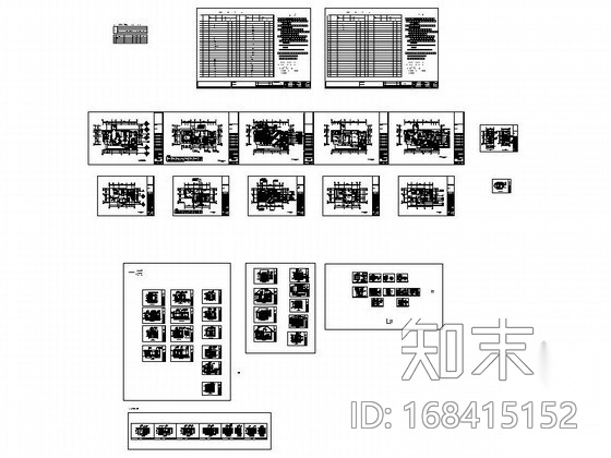 夏威夷风格C1型双层别墅装修图cad施工图下载【ID:168415152】