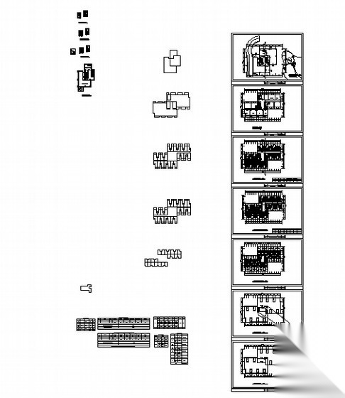 某环球商务中心区（城市综合体）4号公寓楼建筑方案cad施工图下载【ID:165395102】