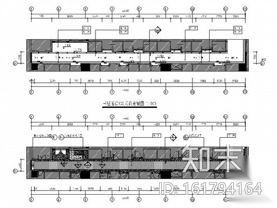 精装酒店过道室内施工图cad施工图下载【ID:161794164】
