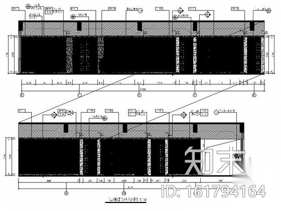 精装酒店过道室内施工图cad施工图下载【ID:161794164】