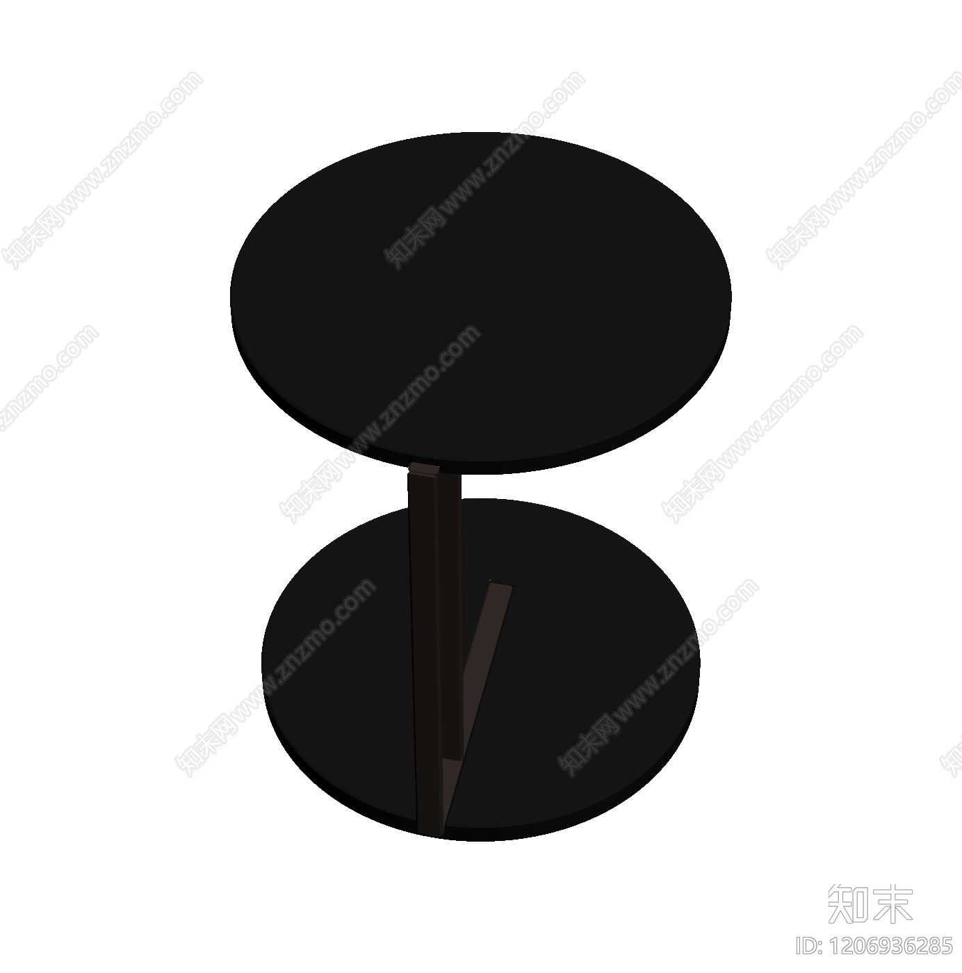 双层圆形茶几3D模型下载【ID:1206936285】