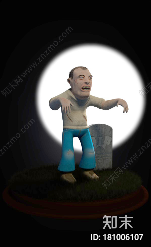 卡通僵尸CG模型下载【ID:181006107】