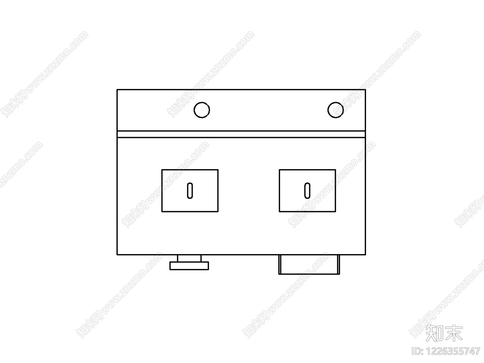 柜子cad施工图下载【ID:1226355747】