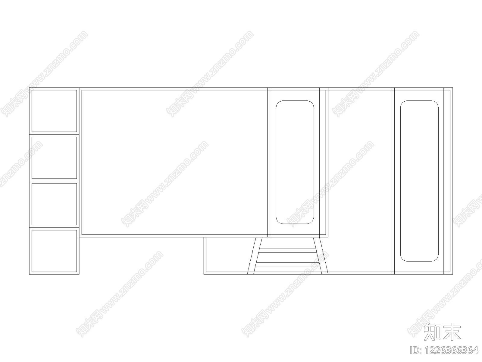 柜子cad施工图下载【ID:1226366364】