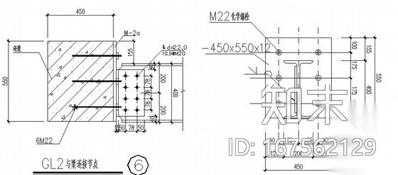 加层钢结构节点构造详图cad施工图下载【ID:167562129】