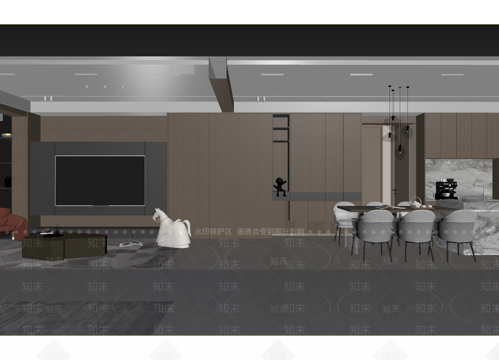 意式客餐厅3D模型下载【ID:1215088682】