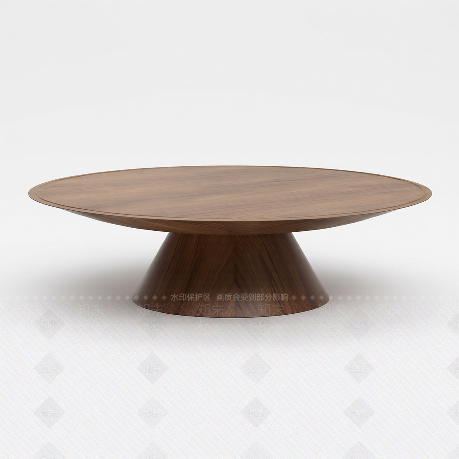圆形木质餐桌3D模型下载【ID:1206197114】