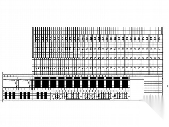 [江苏]展览馆建筑施工图（含效果图）cad施工图下载【ID:166456170】