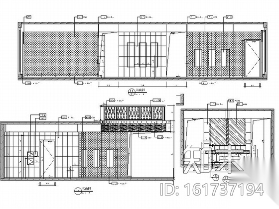 [四川]某住宅小区售楼处室内装修施工图cad施工图下载【ID:161737194】