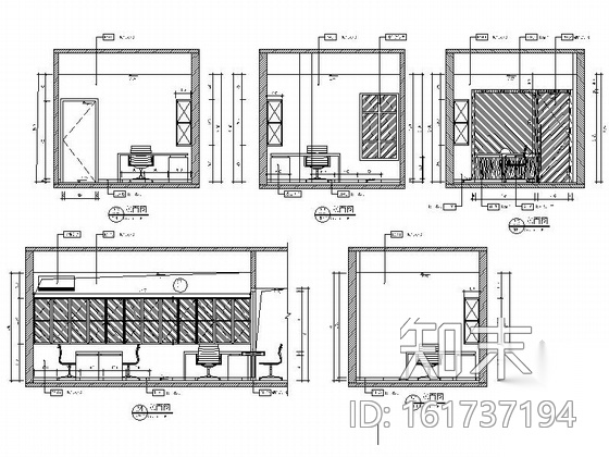 [四川]某住宅小区售楼处室内装修施工图cad施工图下载【ID:161737194】