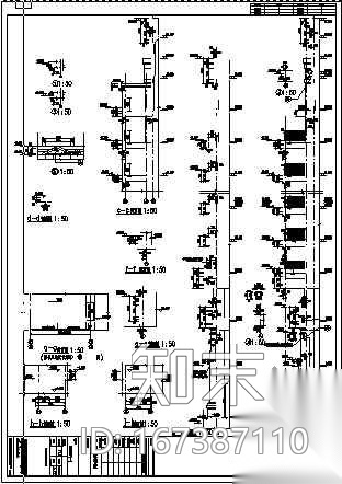 深圳福永某建筑施工图4cad施工图下载【ID:167387110】