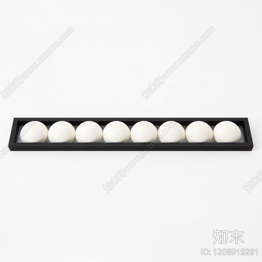 长条形装饰灯槽3D模型下载【ID:1206919281】