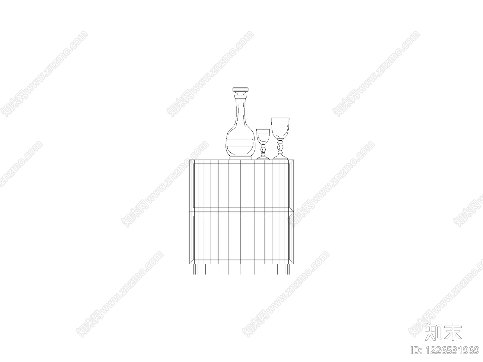 现代柜子CAD图纸