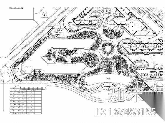 [河北]大学城一期景观设计图施工图下载【ID:167483155】