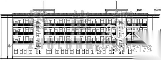 某商务综合楼建筑设计方案cad施工图下载【ID:168112179】