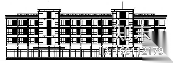 某商务综合楼建筑设计方案cad施工图下载【ID:168112179】