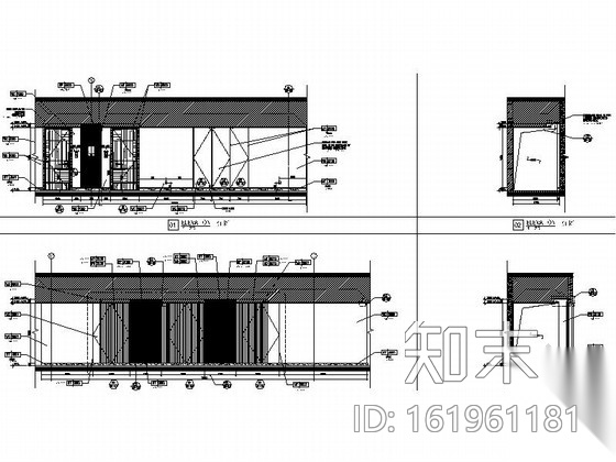 [江苏]无锡某豪华酒店客房走廊深化施工图cad施工图下载【ID:161961181】