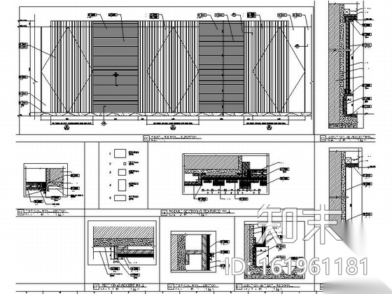 [江苏]无锡某豪华酒店客房走廊深化施工图cad施工图下载【ID:161961181】