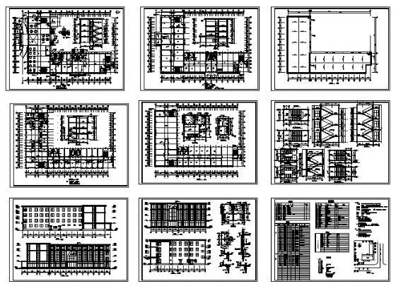 四层小型酒店建筑施工图cad施工图下载【ID:151536154】