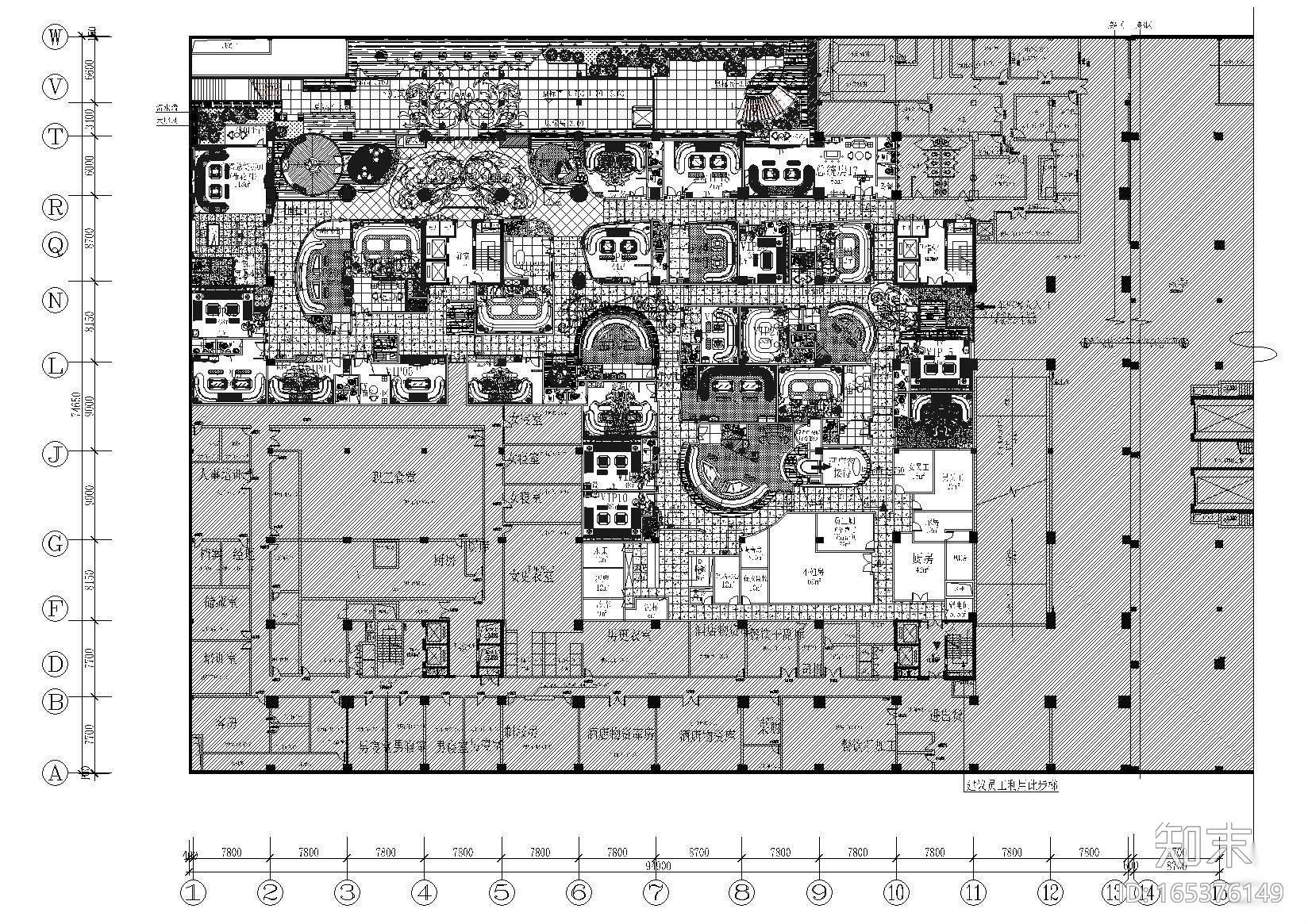 [重庆]申基索菲特酒店夜总会施工图+效果图cad施工图下载【ID:165376149】