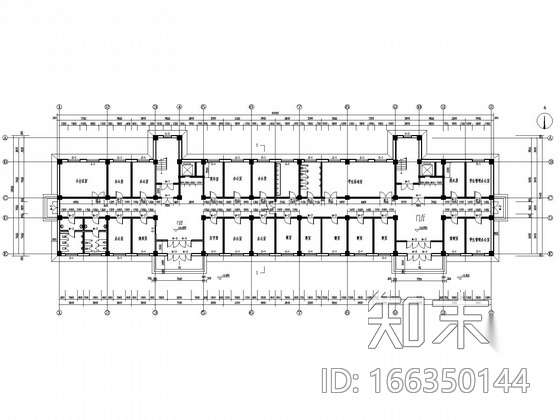 [毕业设计]长春某学院十层公寓办公综合楼建筑施工图（含...cad施工图下载【ID:166350144】