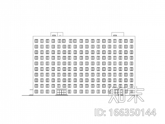 [毕业设计]长春某学院十层公寓办公综合楼建筑施工图（含...cad施工图下载【ID:166350144】