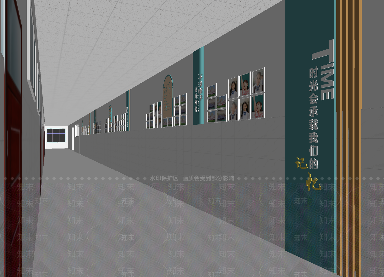 现代走廊3D模型下载【ID:1214821980】