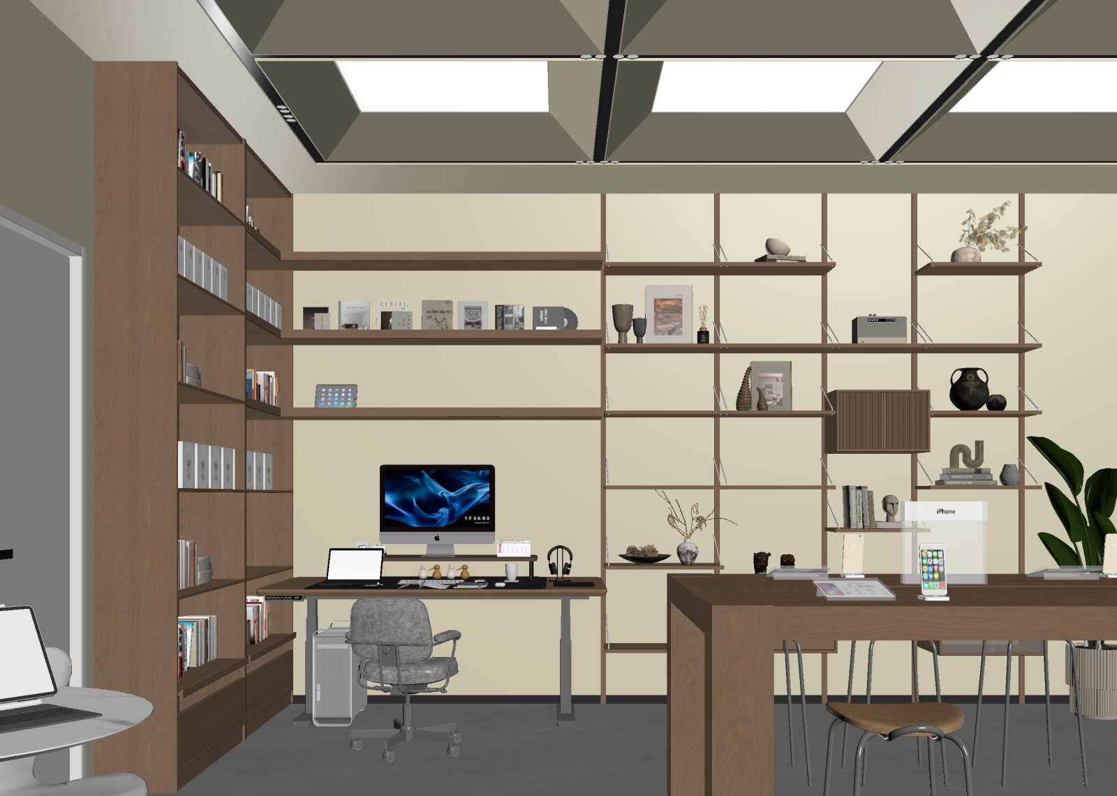 现代办公室3D模型下载【ID:1215053721】