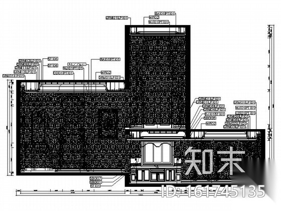 [浙江]三层双拼别墅室内装修图cad施工图下载【ID:161745135】