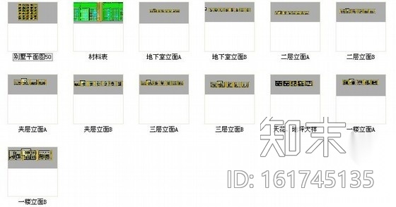 [浙江]三层双拼别墅室内装修图cad施工图下载【ID:161745135】