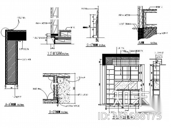 [北京]某小户型公寓样板间室内精装修施工图（含实景）cad施工图下载【ID:161688175】