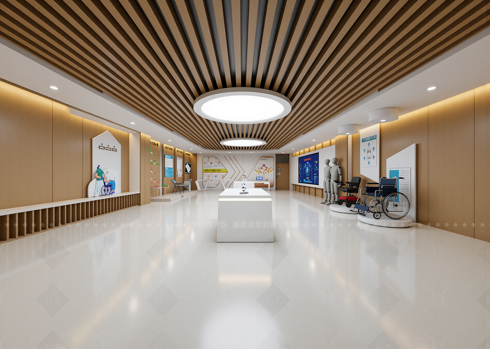 日式医疗展厅3D模型下载【ID:1214965959】