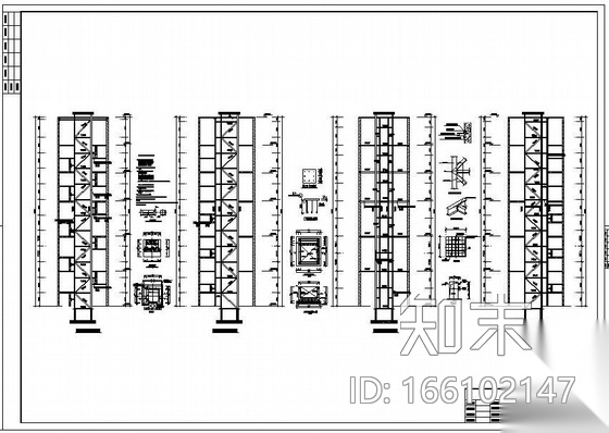 四川某酒店鋼結構加固設計圖施工圖下載