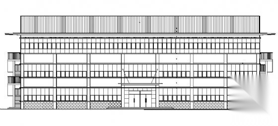 活动中心建筑施工图cad施工图下载【ID:151619139】