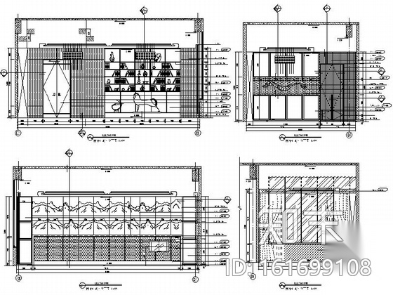 [郑州]精品现代风格全国连锁金融机构营业厅办公室装修施...cad施工图下载【ID:161699108】