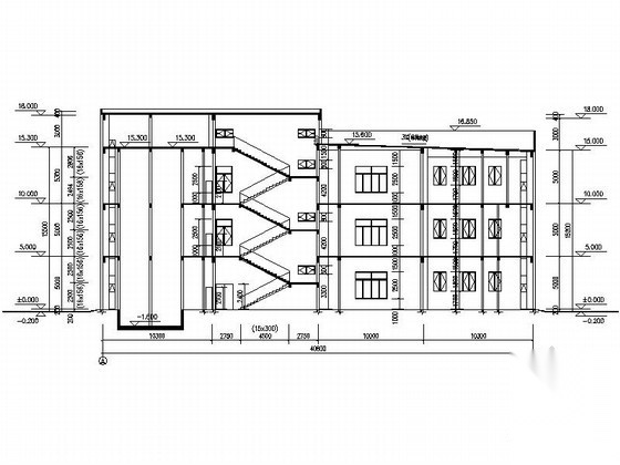 [东莞]某人民医院三层住院楼建筑施工图（5号楼）cad施工图下载【ID:166064176】