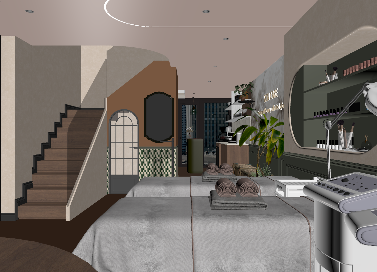 法式美容院3D模型下载【ID:1214325114】