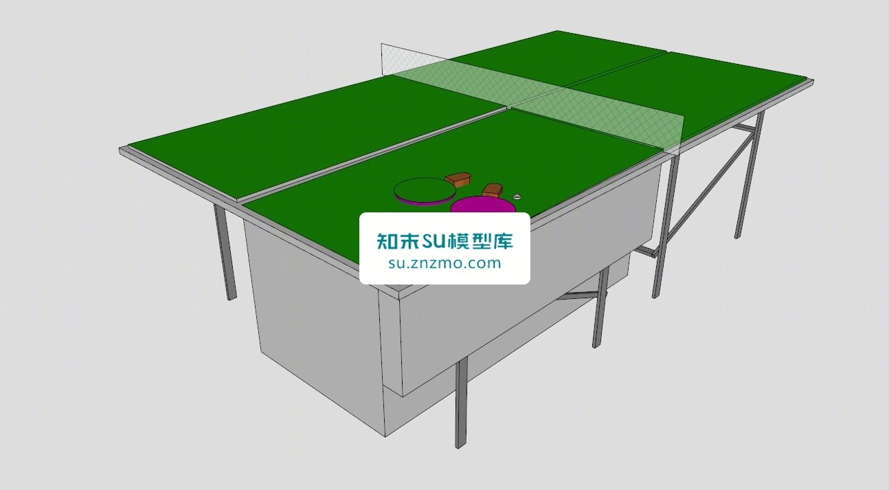 缩放乒乓球台SU模型下载【ID:148503152】