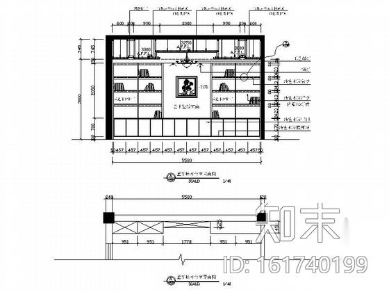 [安徽]滨湖小区现代高档售楼处室内装修施工图（含效果）cad施工图下载【ID:161740199】