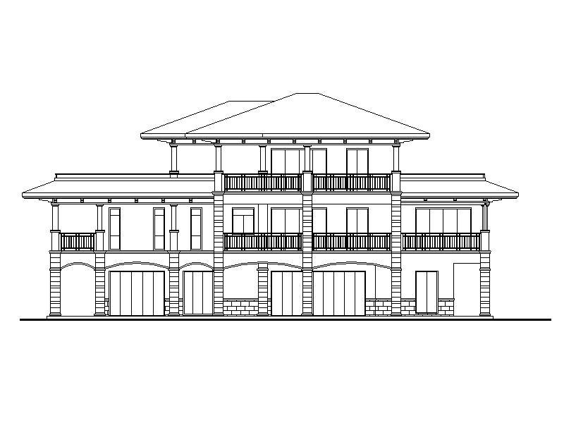 现代风格别墅二层建筑设计文本（包含效果图）cad施工图下载【ID:149863123】