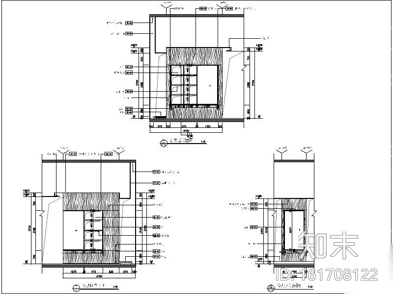 [广东]GUCCI专卖店室内装饰设计施工图（含效果图）cad施工图下载【ID:161708122】