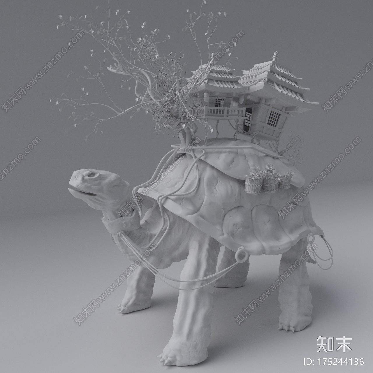 巨龟CG模型下载【ID:175244136】